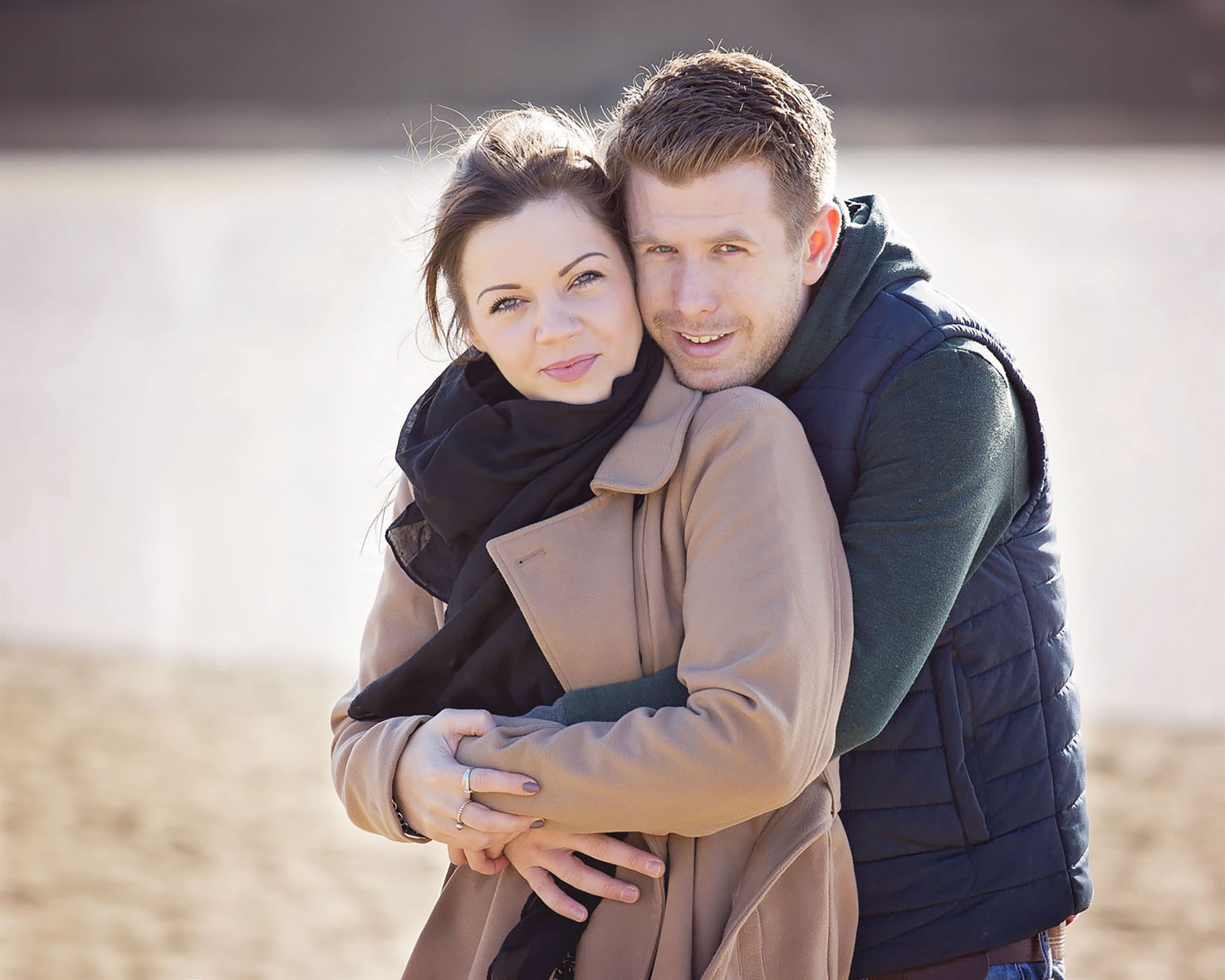 Couple by family photographer Winchester